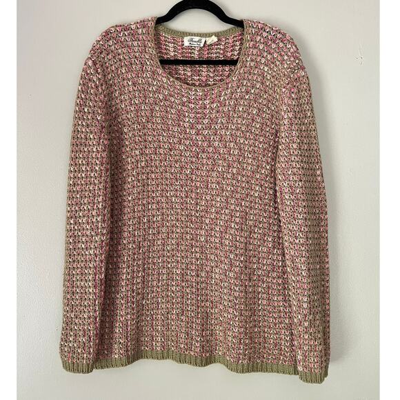 Fioreblu Tulip Knit Sweater Size XL Made in Italy Cabin Cozy Fireside Fall - Picture 1 of 7